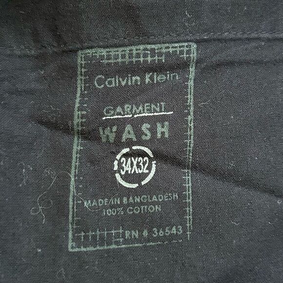 Calvin Klein Garment Wash Check Light Pants 34 - Picture 5 of 7